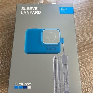 GoPro Blue Sleeve + Lanyard